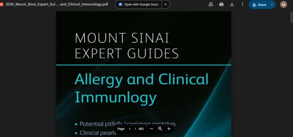 download Allergy and Clinical Immunology Mount Sinai Expert Guides PDF