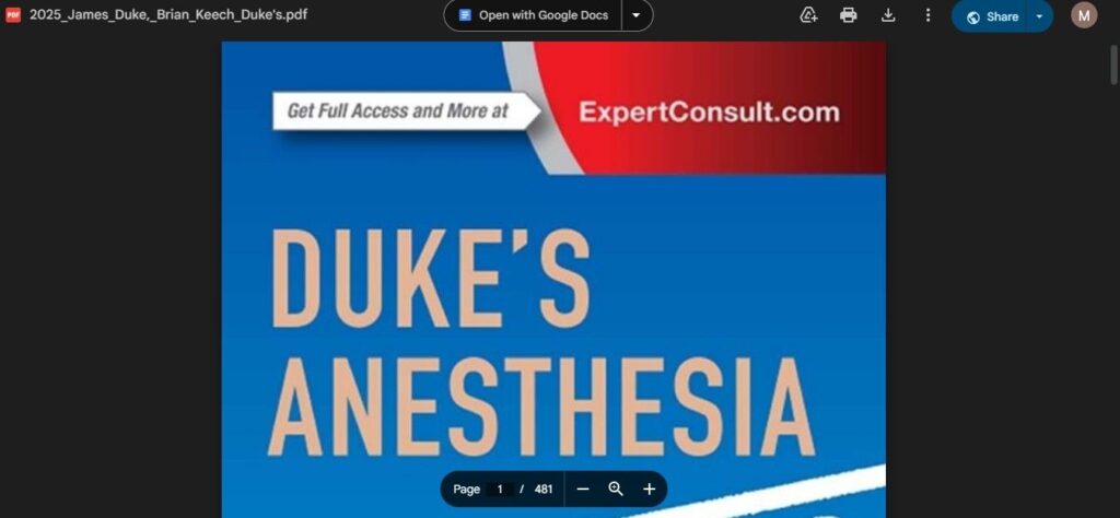 how to download Duke's Anesthesia Secrets pdf
