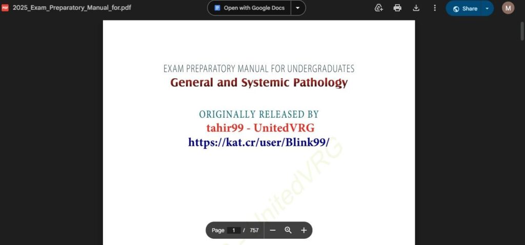 how to download Exam Preparatory Manual for Undergraduates General and Systemic Pathology pdf