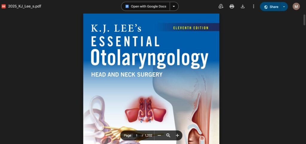 how to download K.J. Lee’s Essential Otolaryngology pdf