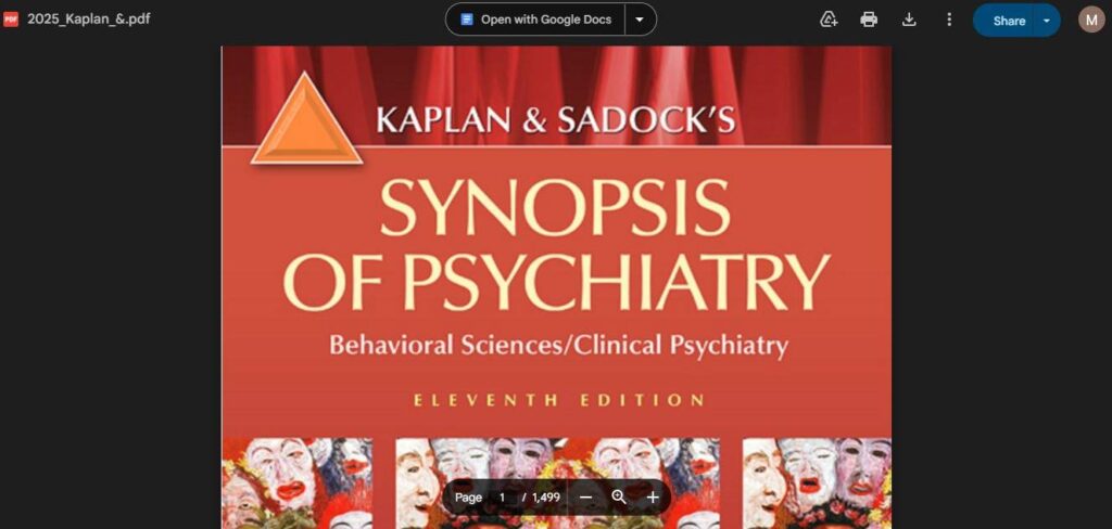 how to download Kaplan and Sadock's Synopsis of Psychiatry pdf
