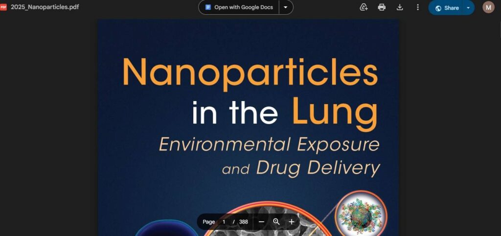 how to download Nanoparticles in the Lung Environmental exposure and Drug Delivery PDF