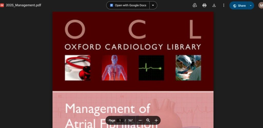 how to download OXFORD CARDIOLOGY LIBRARY Management of Atrial Fibrillation pdf