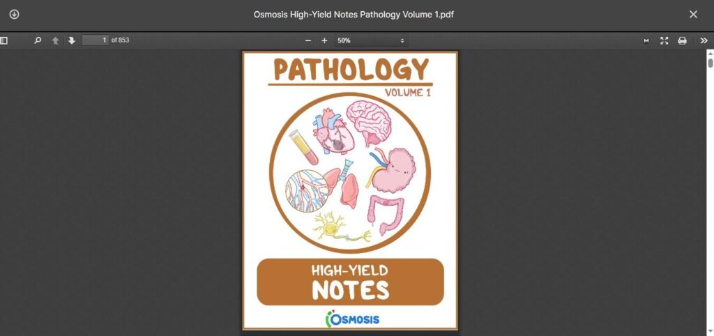 how to download Osmosis High Yield Pathology Notes Volume 1 PDF